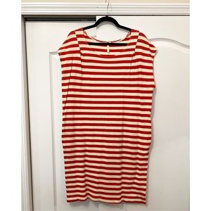 O by Organic Red Stripe Dress, large
